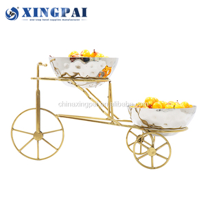 XINGPAI hotel restaurant fornisce supporto per torta arabo modello di bicicletta piatto staccabile supporto per frutta in metallo - Product Image 3