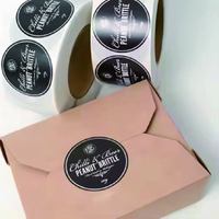 Etiquetas Adhesivas Personalizadas en Rollo, Impermeables e Imprimibles, para Velas y Embalaje de Manualidades, Uso de Códigos de Barras