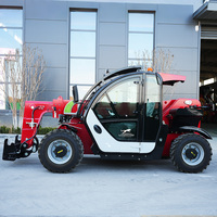 New 4 Wheel Compact Telehandler Telescopic Hydraulic Forklift Construction Machine All Terrain Telescopic Handler Loader Sale