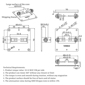 Yuzhou High Precision Notebook <strong>Hinge</strong> Axis Display Screen Folding 360 Degree Laptop <strong>Hinge</strong> - Product Image 4