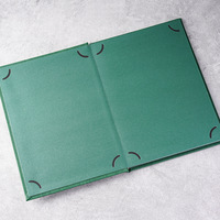 Carpeta de Menú de Restaurante de Alta Gama con Cubierta de Cuero y Páginas Reemplazables, Libro de Recetas de Comidas Ligeras de Estilo Occidental Popular