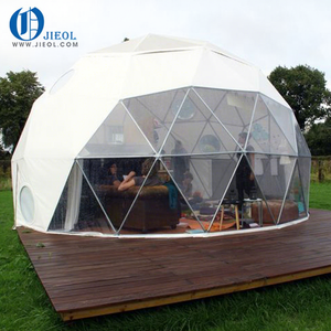 Tente dôme géodésique de glamping sur mesure, colorée, imperméable, 6m, 8m, 10m, en tissu PVC de haute qualité, résistante au vent et à l'eau, pour complexe hôtelier - Product Image 2