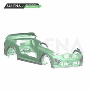 Pour BMW X6M Kit de carrosserie en fibre de carbone X6M Diffuseur de lèvre avant en fibre de carbone Spoiler jupe latérale Kit de carrosserie large - Product Image 3