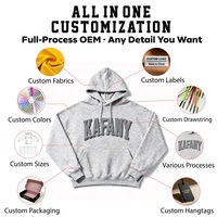 Hoodies Hommes Personnalisés Logo Coton Épais Lourd Unis Blanks Hoodies Qualité Supérieure Chauds Oversize Hommes Molleton Français 500 GSM