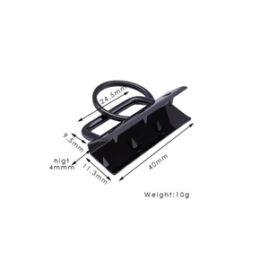 Clip d'extrémité de sangle en alliage de zinc de 40 mm, <span class=keywords><strong>pince</strong></span> métallique de qualité supérieure pour sacs à main, pochettes et accessoires de porte-clés - Product Image 3