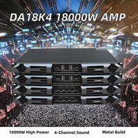 Amplificateur actif professionnel FUNINC FN-4184 4 canaux 18000W classe D, boîtier métallique, systèmes de subwoofers Line Array, impédance 4 ohms