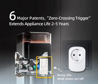 Prise sans fil EU 15A 433MHz Télécommande RF Prise électrique Fusible de sécurité 1500W Utilisation commerciale et domestique Contrôle facile