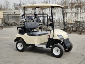 Voiturettes de golf électriques 2 places moins chères prix bon marché voiture buggy à vendre chariot de golf électrique chinois Club quatre fermé - Product Image 2