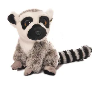 Hotsale 7 "Lebensechte Rot Panda Waschbär Plüsch Spielzeug/Nette Große Augen Realistisch Wirklichen Leben Wilden Tier Löwe Affe stofftier Geschenke