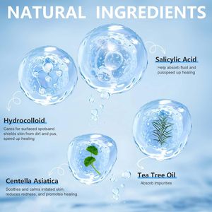 Chăm Sóc Da 40 đếm không thấm nước Hydrocolloid mụn trứng cá các bản vá lỗi OEM màu sao mụn vá - Product Image 6