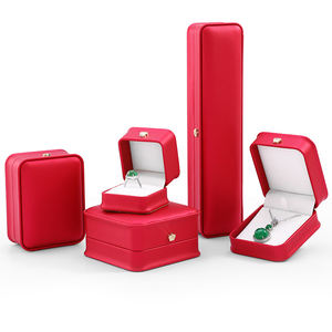 Boîte de rangement pour bijoux en cuir PU de luxe, personnalisable avec logo, pour colliers, pendentifs et bracelets, vente en gros - Product Image 6