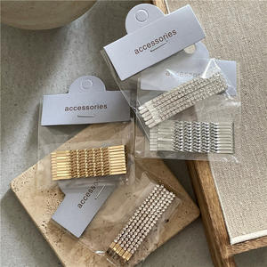 Glitter strass lucido di cristallo forcina in metallo a spirale oro da sposa forcine accessori per capelli clip forcine per capelli per le donne ragazze - Product Image 6