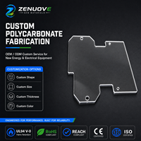 Plaque en polycarbonate PC transparente de 2 mm, découpe de précision, tolérance ±0,2 mm, pièce structurelle d'équipement en polycarbonate PC, fabrication sur mesure en usine