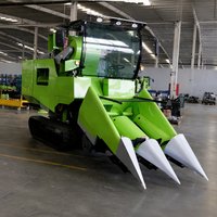 Nouvelle Moissonneuse-batteuse à 2 rangs pour céréales et maïs avec moteur Quanchai pour la récolte du maïs agricole – Machine agricole haute efficacité