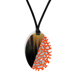 Collier pendentif bohème artisanal en corne de buffle, bijoux de mode écologiques, cadeau, vente en gros - Product Image 2