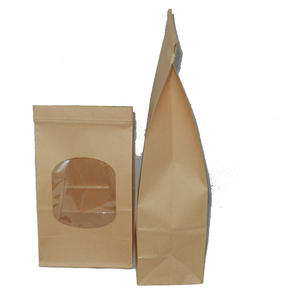 Bolsas de embalaje de bolsitas de dulces Kraft con lazo de hojalata reutilizable, ventana transparente, papel Kraft para frutas, uso industrial, Impresión de alimentos - Product Image 3