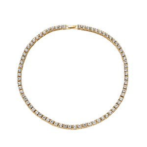 Cadena Helada con Collar de Tenis de <span class=keywords><strong>Oro</strong></span> con una Hilera de Diamantes - Product Image 1