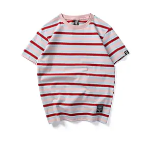 America Designer Hot Seller High Quality Unisex Harajuku Popular Striped Mens T-shirt Striped Shirts T-shirts Men's T-shirts