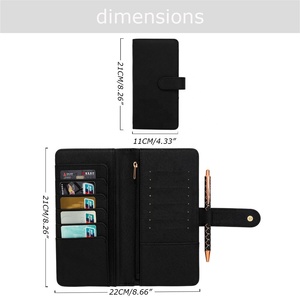 Yihe, la cartera más vendida para mujer, 6 colores, pequeños bolsos de mano de cuero saffiano para <span class=keywords><strong>Hobonichi</strong></span> Weeks/Mega, ideal para regalo - Product Image 4