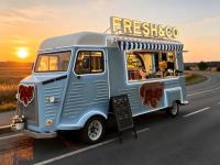 Remorque de restauration mobile personnalisée avec système d'échappement complet et réservoir d'eau, chariot de vente de café pour la restauration lors de festivals urbains