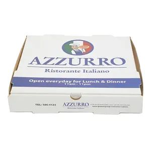 2023 e 2024 Popular Personalizado de luxo personalizado reciclável papel kraft food grade caixa de entrega 8 "9" 10 "11" 12 "13" 14 "15" caixa de pizza