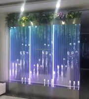 Divisor de pantalla LED de burbujas de agua para hotel, panel digital, tres combinados, para restaurante
