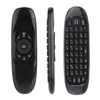 C120 RGB 7 lampu latar Fly Air Mouse nirkabel 2.4G RF Keyboard pengendali jarak jauh untuk Game Android TV pintar