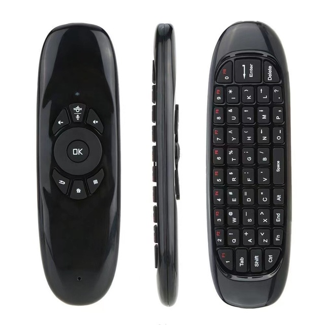 C120 RGB 7 Backlight Fly Air Mouse Wireless 2.4G RF Keyboard Remote Control for Gaming Android Smart TV Box