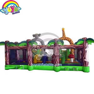 Aire de jeux gonflable champignon de la jungle 3D géant, zone de saut en forme de champignons, capacité commerciale, PVC de qualité professionnelle pour fêtes en extérieur - Product Image 2