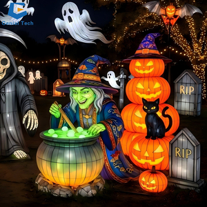 Escultura Luminosa de Dinosaurio Fantasma de Halloween con Ojos Animados, IP67, para Zona de Terror de Parques Temáticos, con Certificación CE - Product Image 4
