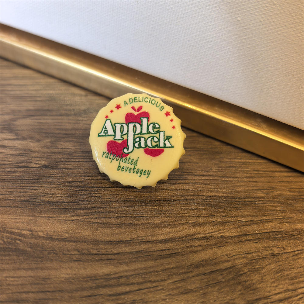 หัวเข็มขัดเชือกรองเท้าฝาขวดสีเหลือง