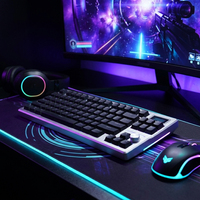 Clavier mécanique de jeu sans fil Smart9 82 touches RGB, double mode, fabriqué par des usines chinoises selon des normes élevées