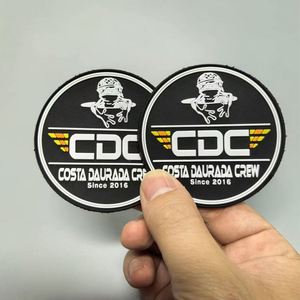 Custom Logo 3D <b>Transparent</b> Silicone PVC Tactical Soft Rubber Patches for Velcro Hat Usage Press Transfer Patches with Heat <b>Label</b> - Product Image 3