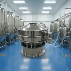 <span class=keywords><strong>Tamis</strong></span> vibrant rond en silicone de qualité alimentaire SS304 de 800 mm de diamètre pour la filtration du jus - Product Image 1