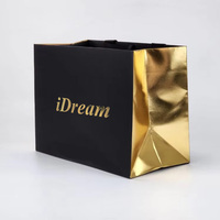 Sacs cadeaux en papier d'art écologiques de luxe, faits à la main, durables, recyclables, avec pelliculage brillant, logo personnalisé, gaufrage et poignées en ruban