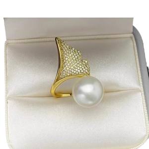 Anillo de Plata S925 10535DIY, Accesorio para Anillo con Soporte Vacío para Múltiples Perlas, con Cuentas Redondas de 6-9 mm, Conjunto de Joyería de Plata - Product Image 5