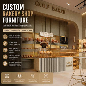 Custom Bakery Shop Furniture Display Cabinets Bakery Interior Design Shopfitting Solution - Product Image 1