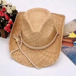Sombrero de Vaquero de Verano al por Mayor con Rafia, Moderno y Versátil para Hombres y Mujeres - Product Image 2