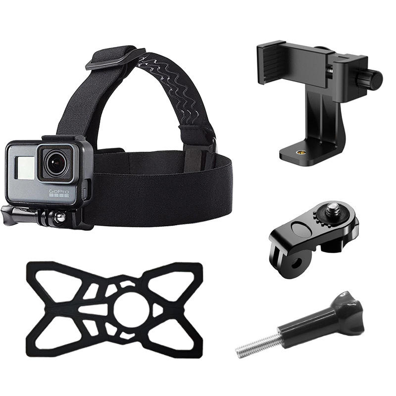 HONGDAK Adjustable Head Strap Mount with Screw Holder Accessories for gopro DJ Insta360 Ulanzi