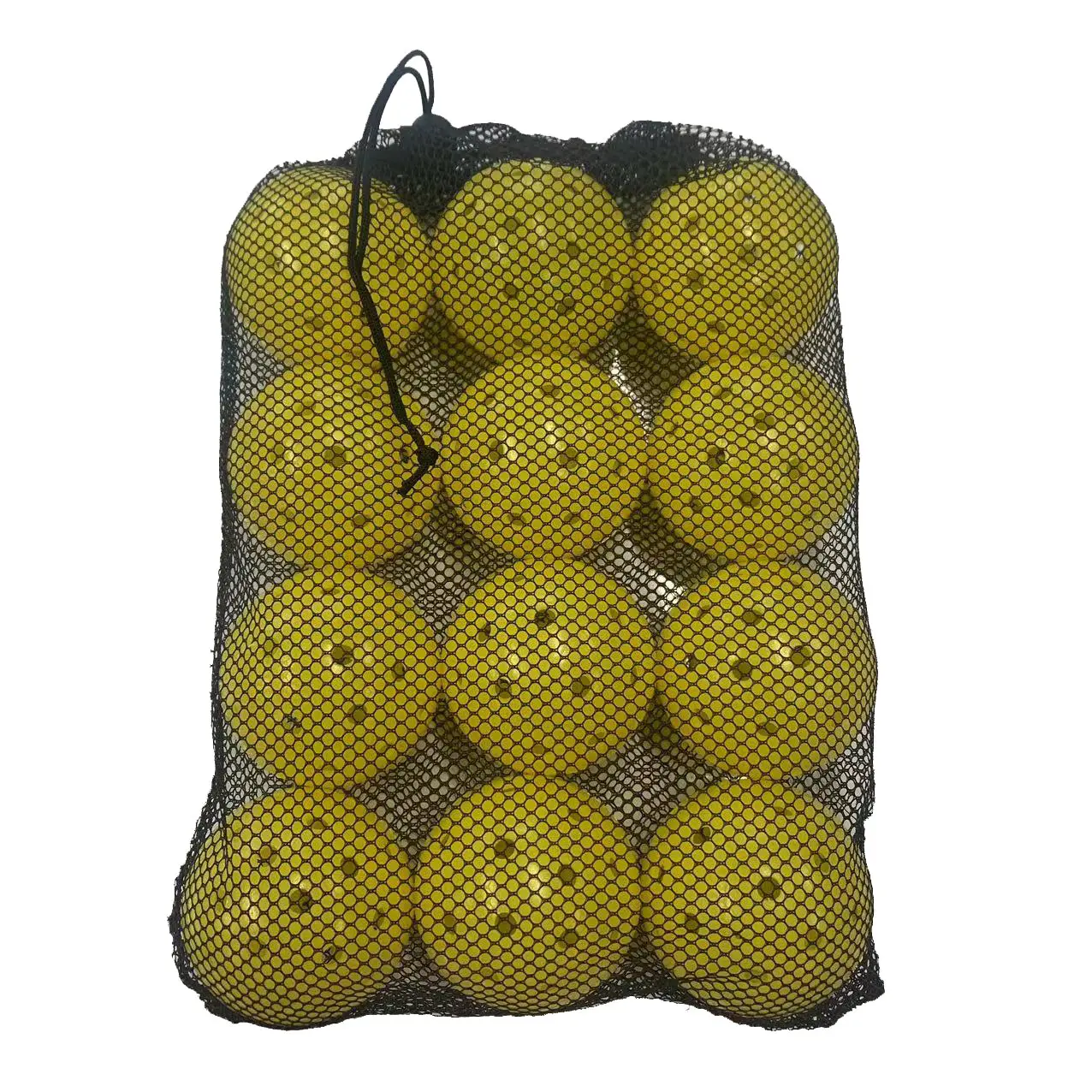 Outdoor Pickleball Balls 40 Holes Pickleballs Yellow High Bounce Durable Pickle Balls