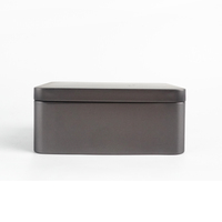 Caja de lata de té de cigarro de lápiz negro grande de 100g de grado alimenticio Vintage de alta calidad