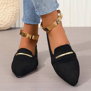 8 nouvelles chaussures plates de haute qualité, couleur unie, légères et antidérapantes, chaussures simples, semelle plate, bouche peu profonde, chaussures pour femmes - Product Image 6