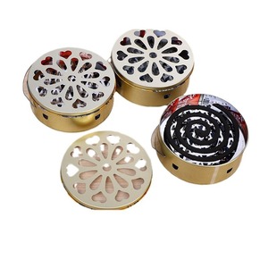 Heart-Shaped Mosquito Coil Tray With Lid Outdoor Mosquito Burner Fireproof Ash <b>Holder</b> Eco-Friendly Insect <b>Control</b> - Product Image 5