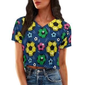 Design di <span class=keywords><strong>calcio</strong></span> stampato in 3D uniforme da Baseball corta da donna Drop Shipping Logo/maglia da Baseball con nome della squadra - Product Image 6