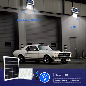 Bộ Điều Khiển Từ Xa Tiết Kiệm Năng Lượng Đèn Pha Năng Lượng Mặt Trời Ip66 Chống Nước Đèn Pha Led Năng Lượng Mặt Trời 20W 40W 60W 120W <span class=keywords><strong>200W</strong></span> - Product Image 6