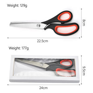 Thép không gỉ notched kéo Ren Vải mô hình cắt may kéo - Product Image 2