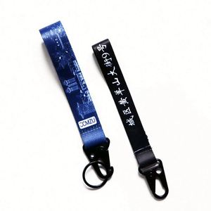 Good Quality Polyester Nylon Webbing Keychain Custom Embroidered Keychain Embroidery Fabric Keychain <b>Ring</b> - Product Image 4