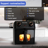 Four à Friture Sans Huile 16L 18L 22L de Source Directe Usine, Four Électrique Multifonctionnel Domestique CE CB Rohs OEM ODM CKD SKD