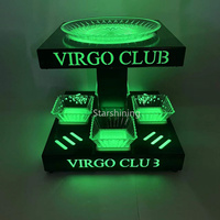 Logo personnalisé LED lumineux fruits légumes plateau de service LED brillant assiette de fruits restaurant hôtel fête de mariage bar boîtes de nuit