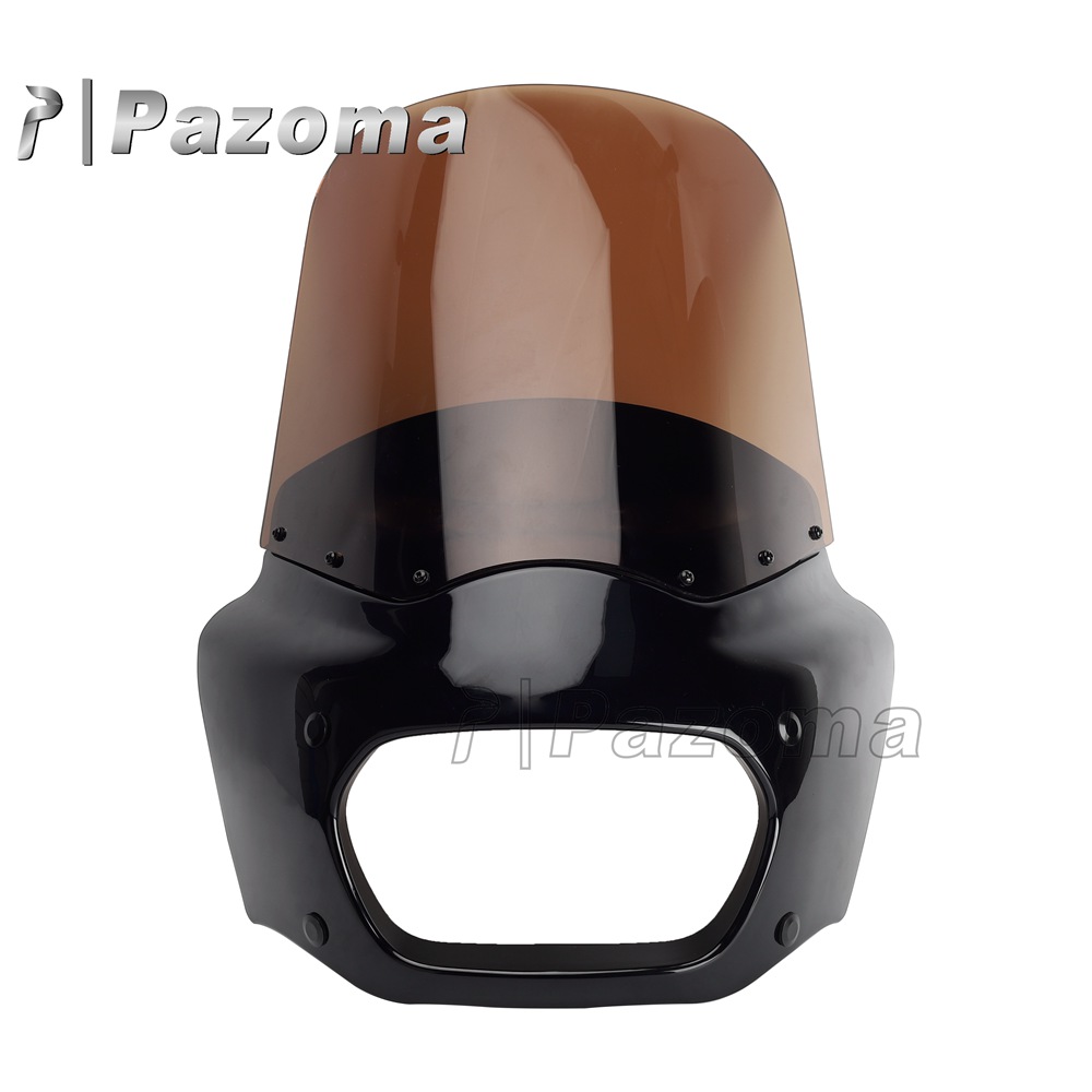 Carénage et pare-brise de fumée noir brillant